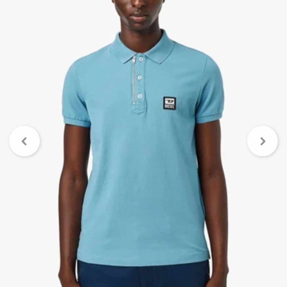NWT Diesel logo slim fit polo shirt